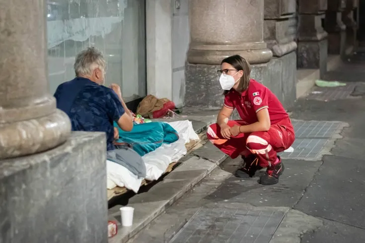 British Red Cross at work