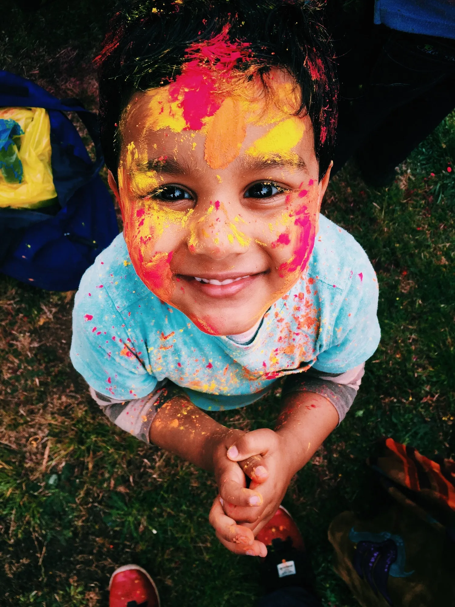 A smiling child